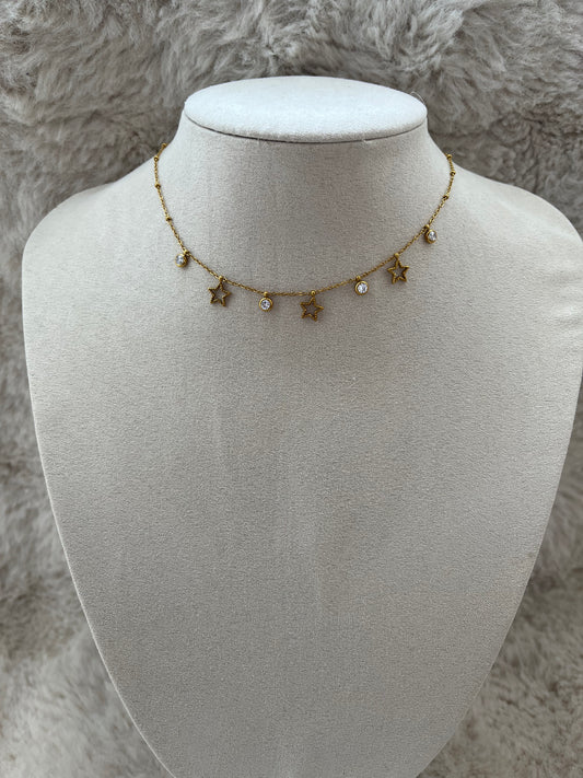 Collier SIRIUS acier inoxydable argenté ou doré