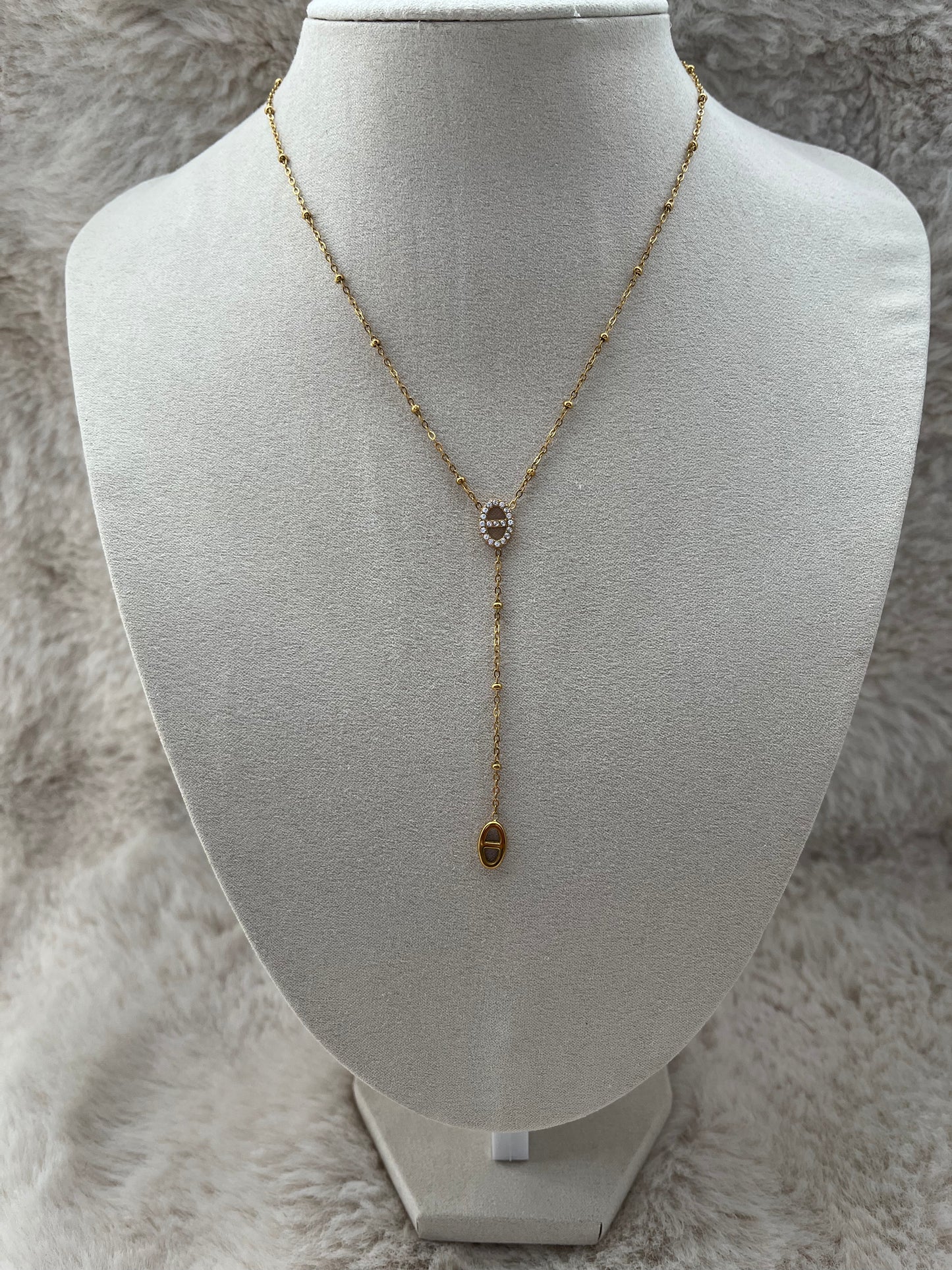 Collier TIA acier inoxydable argenté ou doré