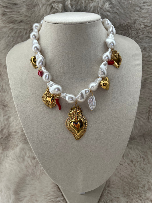 Collier VALENTINA doré acier inoxydable