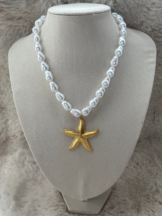 Collier TIMEA doré acier inoxydable