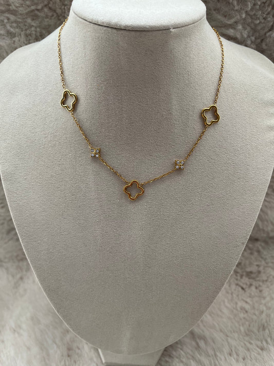 Collier LONA acier inoxydable doré ou argenté