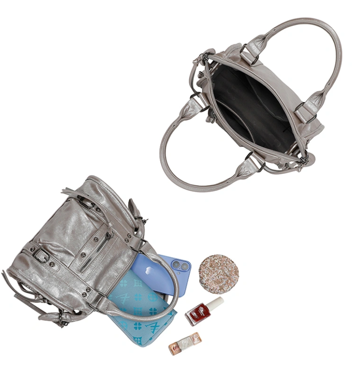 PRECOMMANDE Sac à main métallisé ARGENT