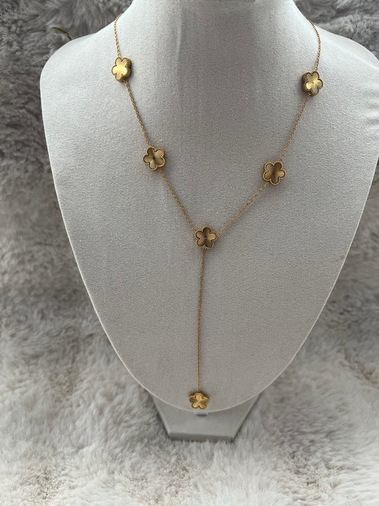 Collier Y KYM acier inoxydable argenté ou doré