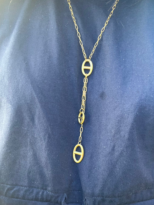 Sautoir Baby Zoé acier inoxydable argenté/ doré