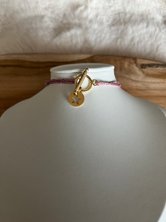 Collier Lola en acier inoxydable doré