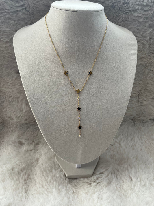 Collier Y ÉTOILE acier inoxydable