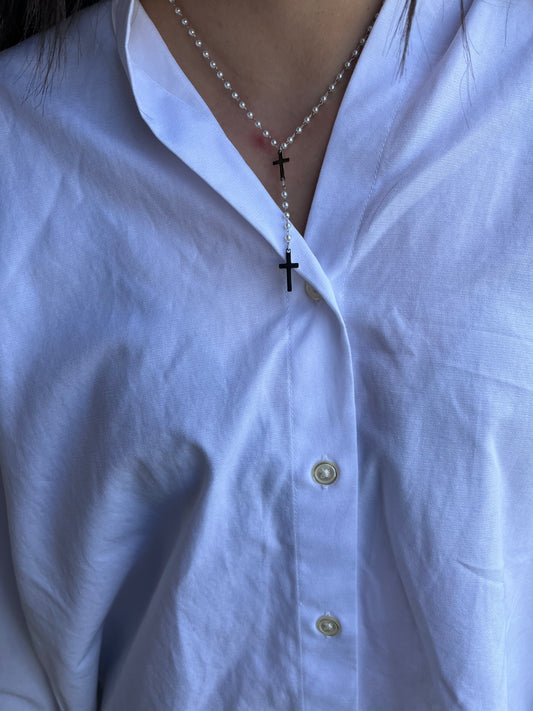 Collier Maria acier inoxydable argenté ou doré
