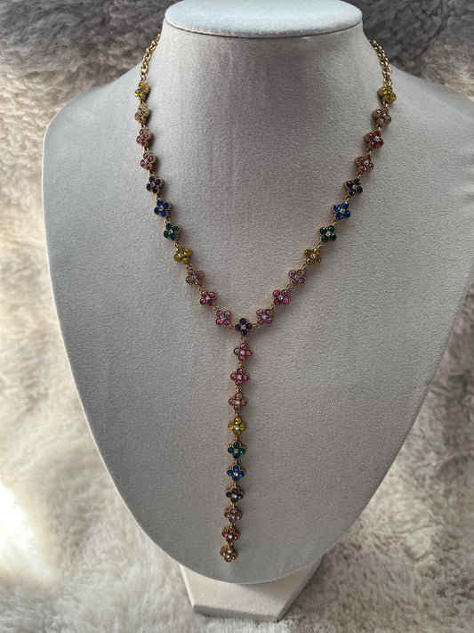 Collier Y IRRESISTIBLE PASTEL acier inoxydable