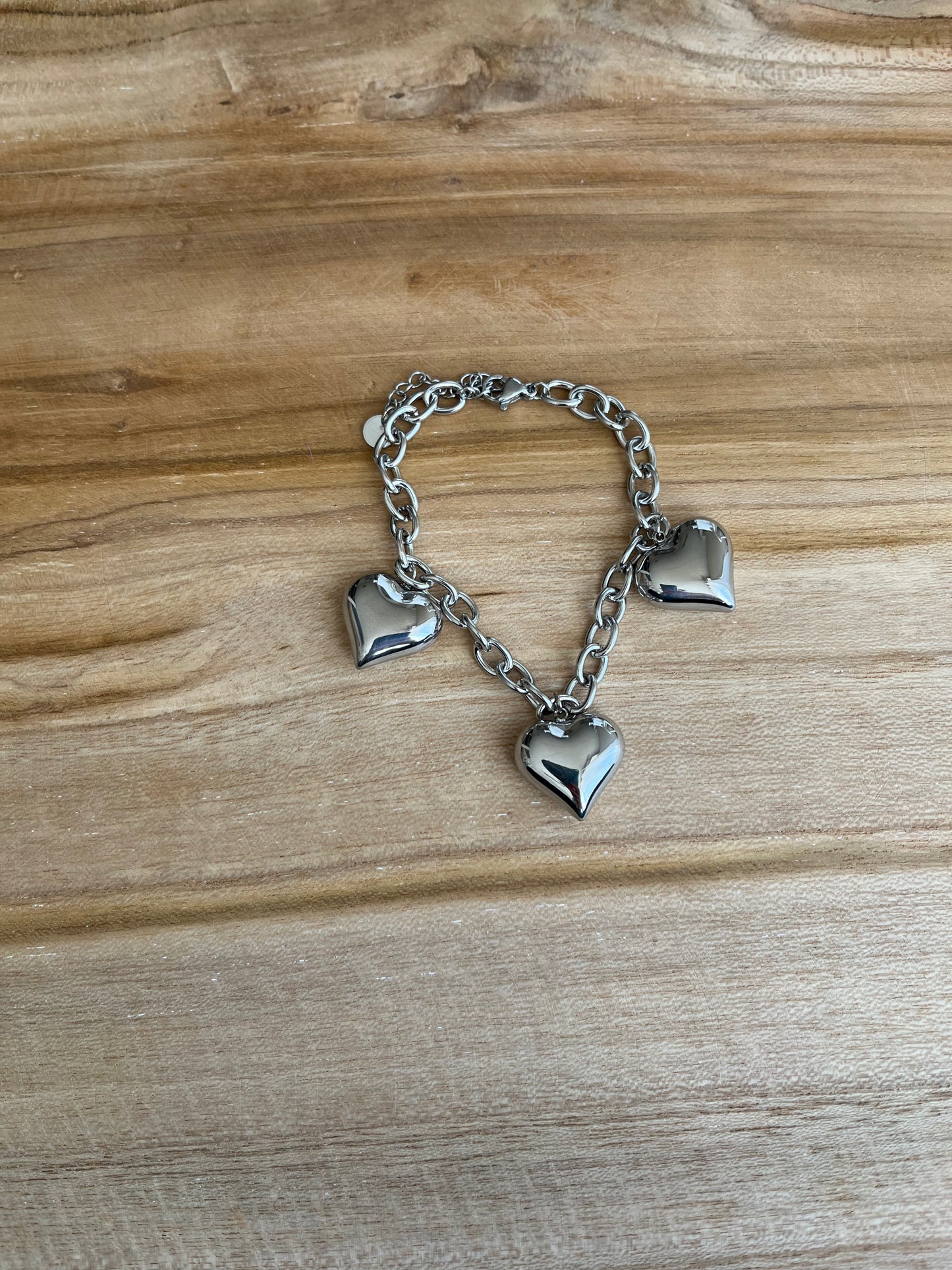 Bracelet Charms Amore ❤️ acier inoxydable argenté ou doré