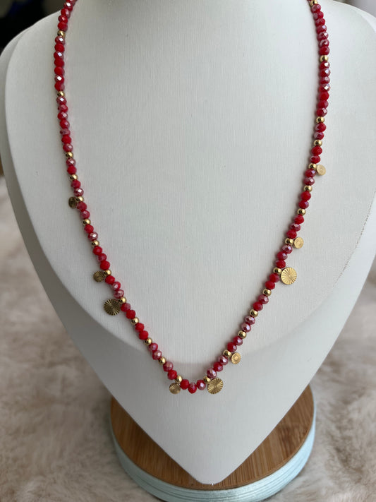 Collier ALOHA doré acier inoxydable ( couleurs au choix)
