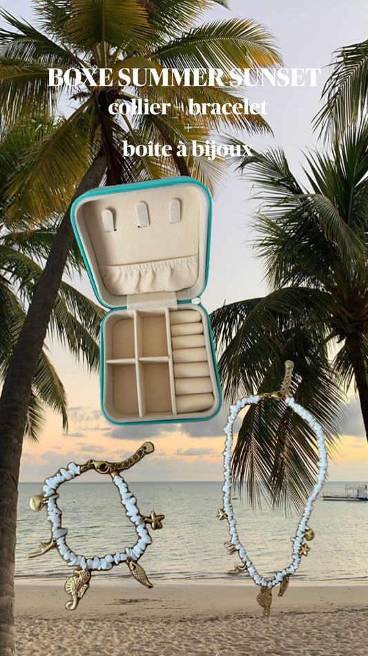 BOXE SUMMER SUNSET DORÉ ACIER INOXYDABLE
