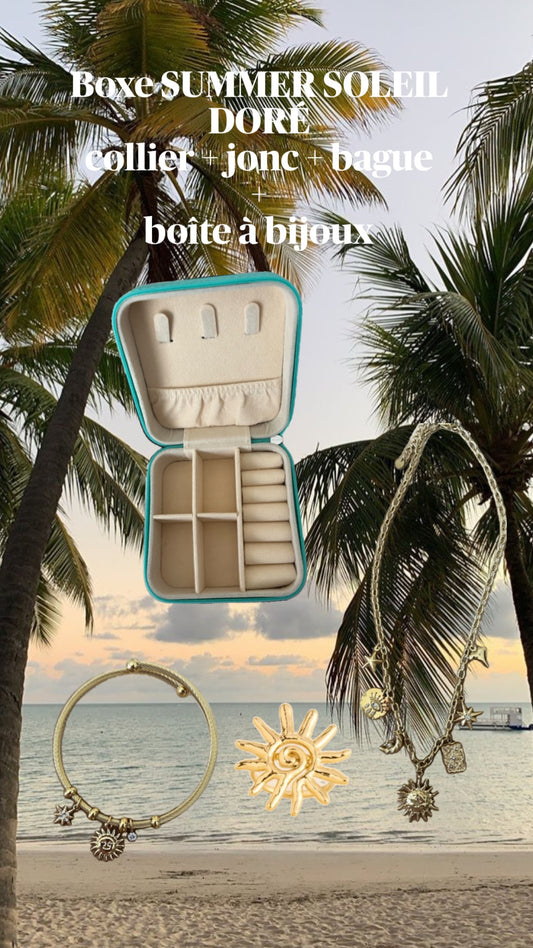 BOXE SUMMER SOLEIL DORÉ ACIER INOXYDABLE