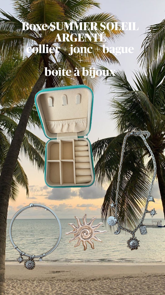 BOXE SUMMER SOLEIL ARGENTÉ ACIER INOXYDABLE