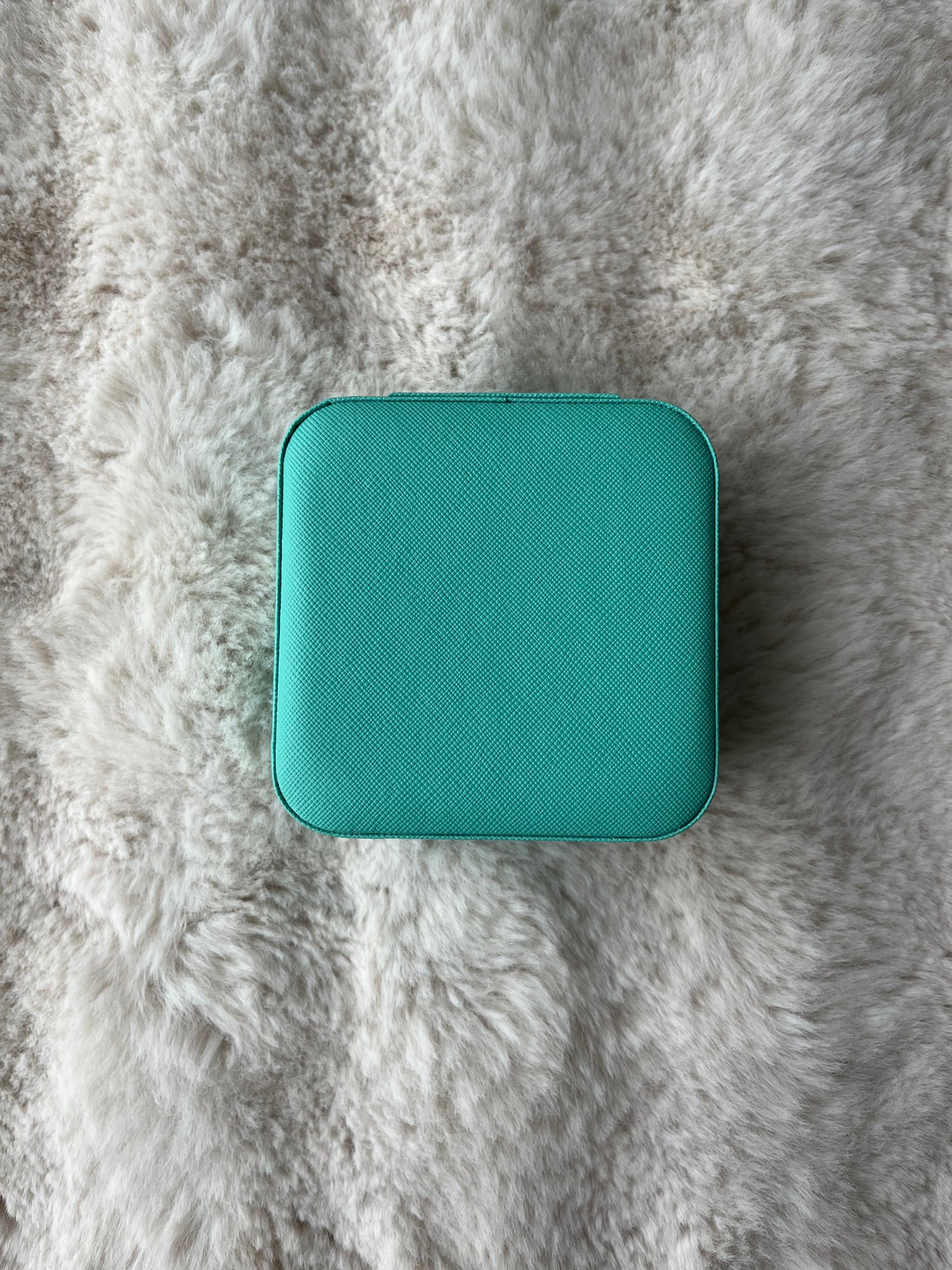 Boîte à bijoux bleu turquoise