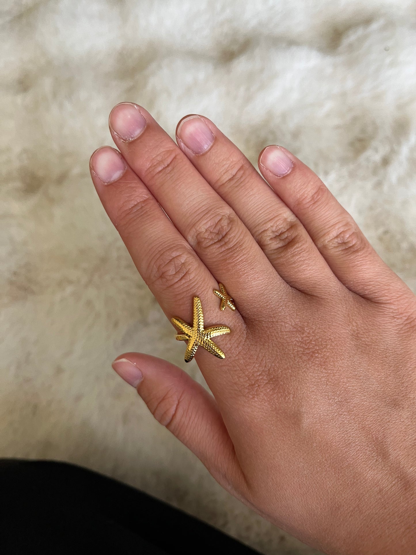 Bague BALI doré/ argenté acier inoxydable