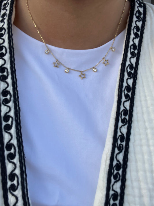 Collier SIRIUS acier inoxydable argenté ou doré